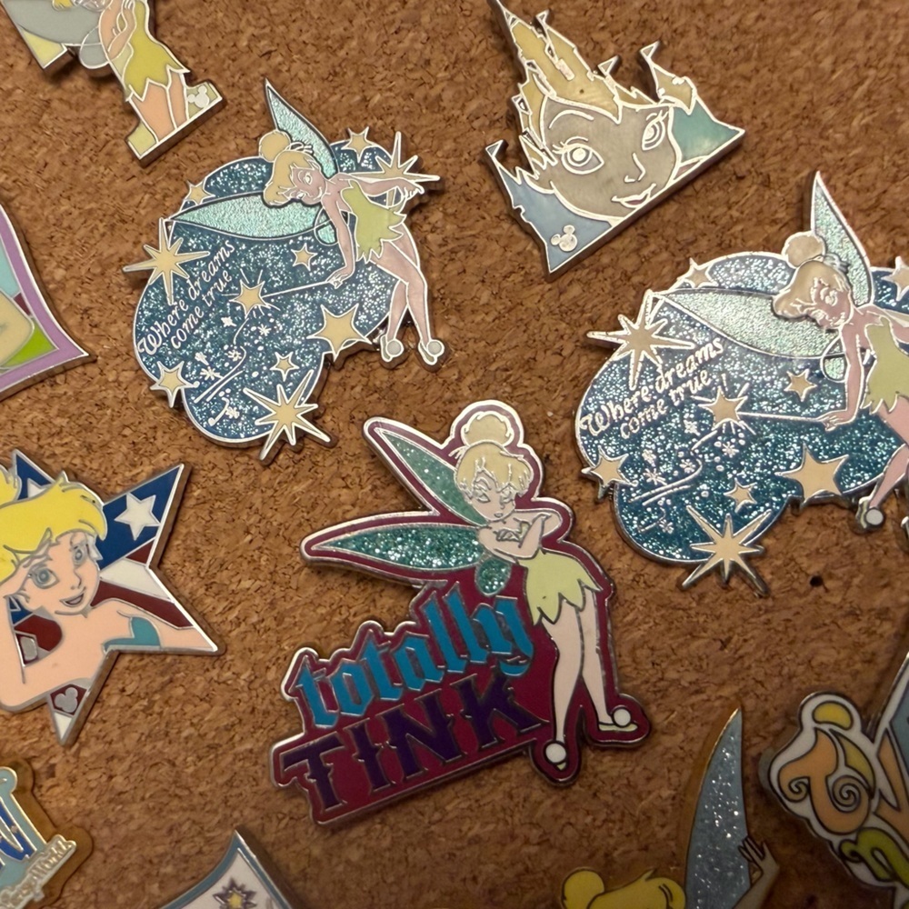 Authentic Disney Tinkerbell Set of 21 Pins - Picture 2 of 6